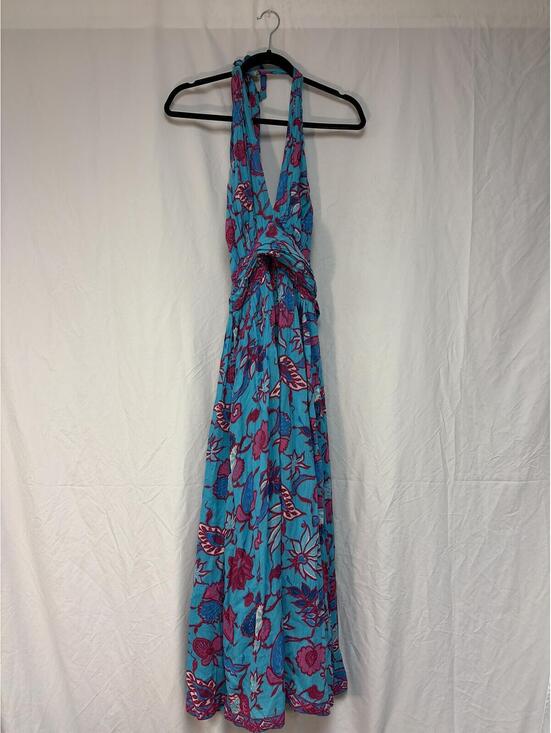 Caroline Constas Dresses & Skirts - Caroline Constas Floral Print Halter Maxi Dress Size S